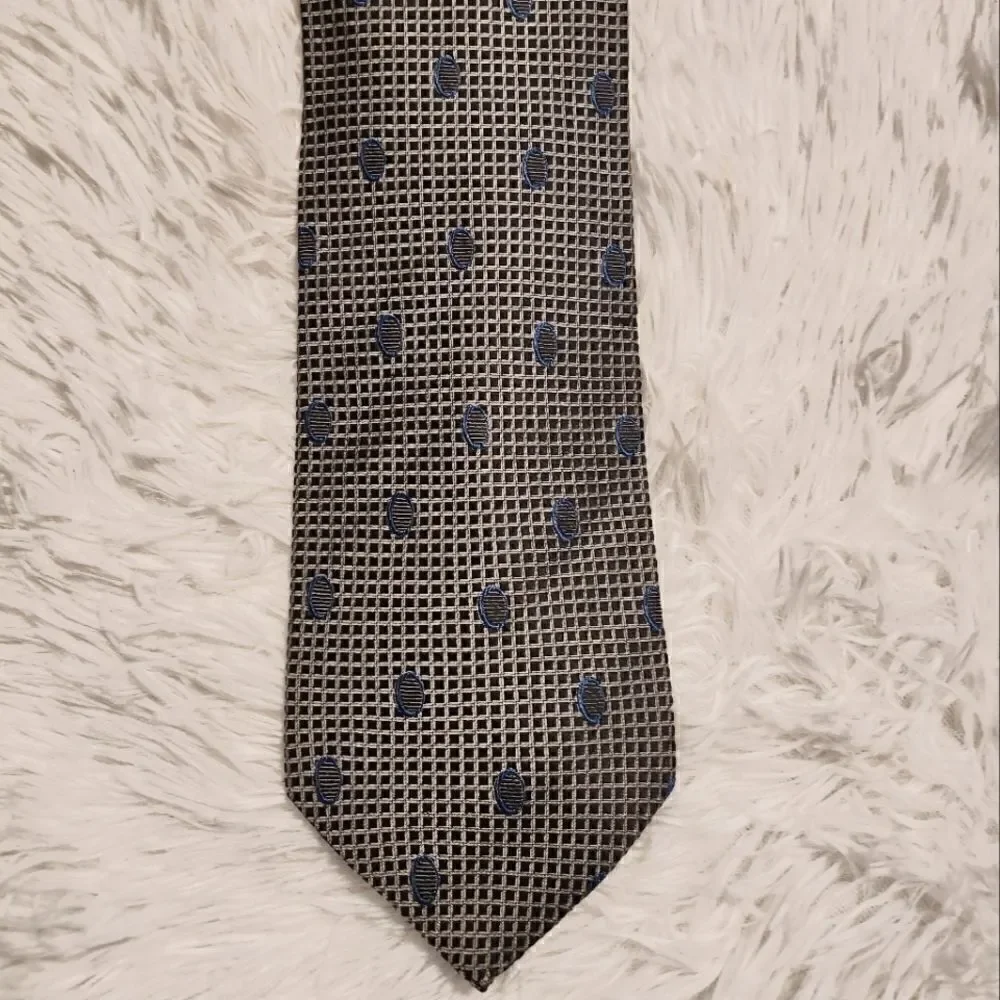 Pierre Balmain Silk Tie Gray Blue